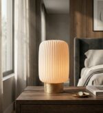 Lampada Aura Plisse stampata in 3D - vista 1 - Mariotto Design