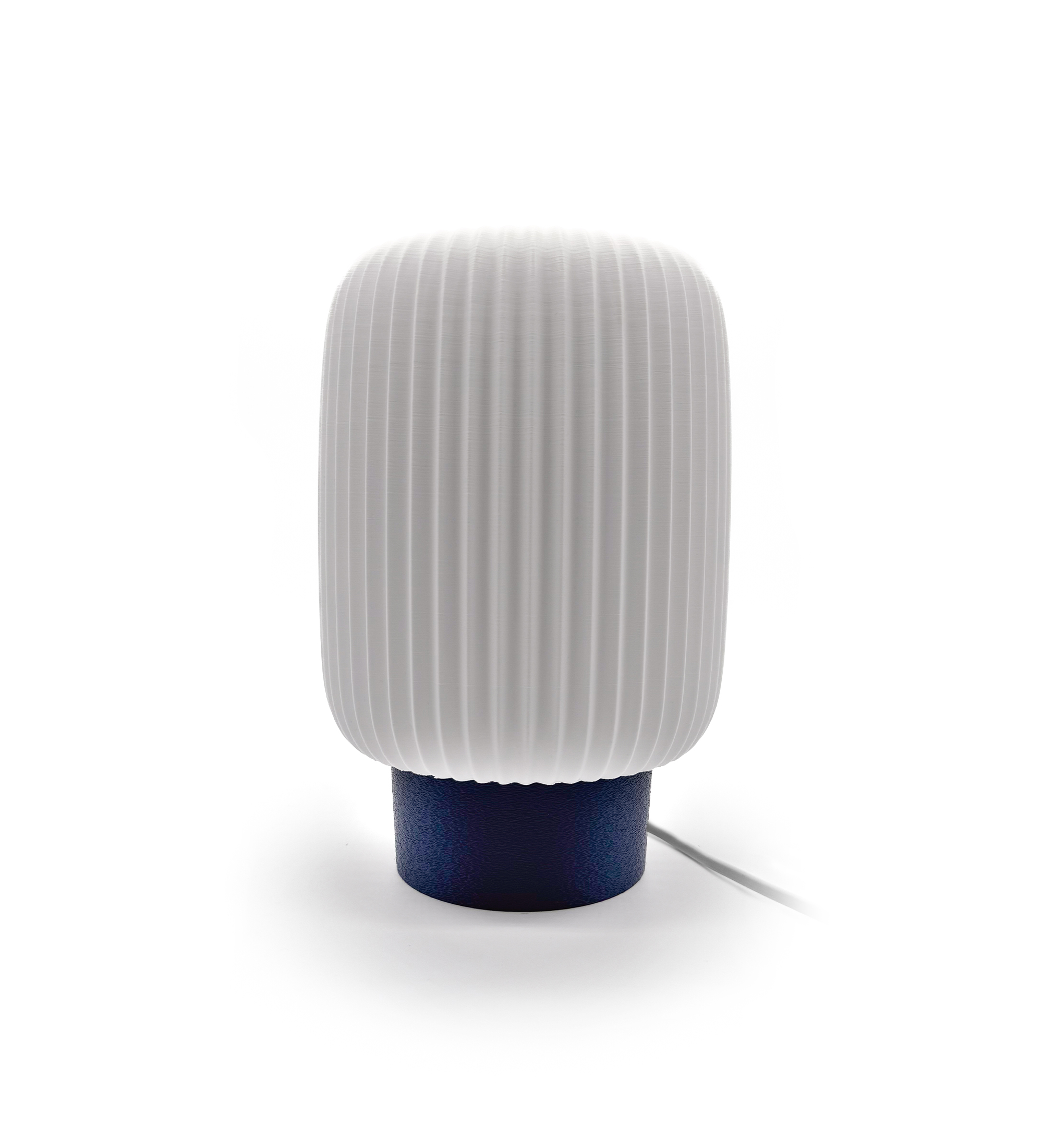lampada-aura-blu-mariotto Lampada Aura Plisse stampata in 3D - Mariotto Design