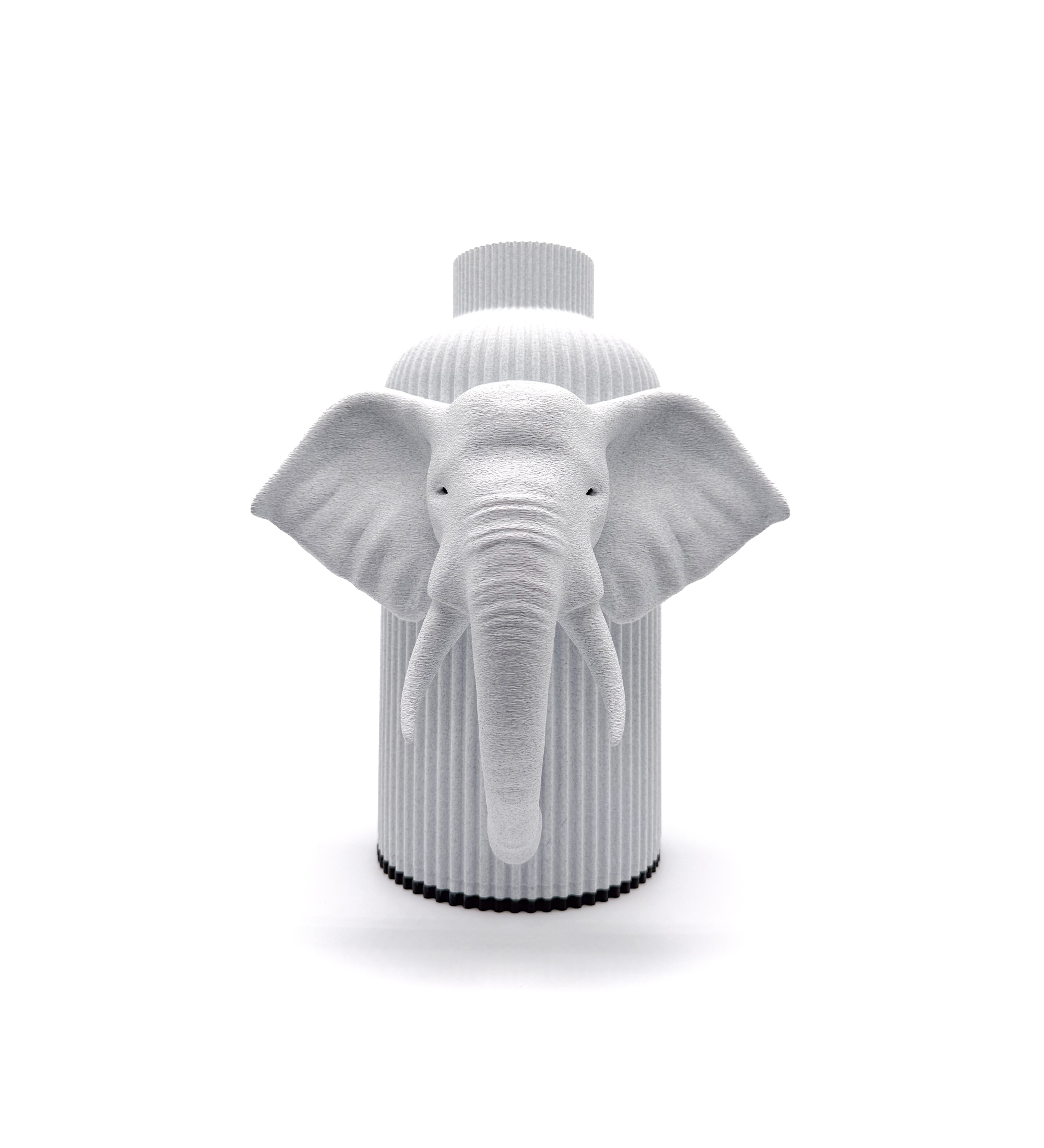 vaso-3d-elefante-africa-animalier-savana-mariotto-marmo Vaso Elefante Savana Marble stampato in 3D - Mariotto Design