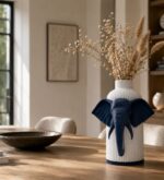 Vaso Elefante Marble Blu Notte stampato in 3D - vista 2 - Mariotto Design