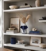 Vaso Elefante Marble Blu Notte stampato in 3D - vista 4 - Mariotto Design