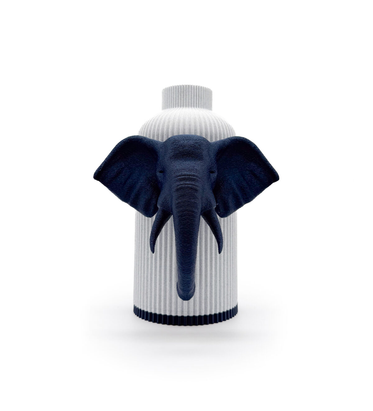 Vaso Elefante Marble Blu Notte Mariotto Design stampato in 3D