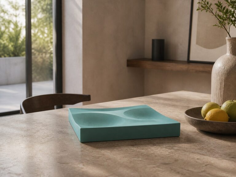 Astro portafrutta Mariotto Design ambientato su tavolo in casa contemporanea